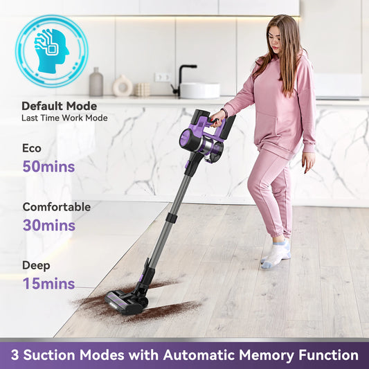Cordless Vacuum Cleaner Rechargeable, 6-in-1 Stick